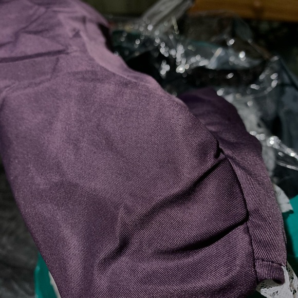 Purple floor-length Prairie dress - Picture 4 of 4